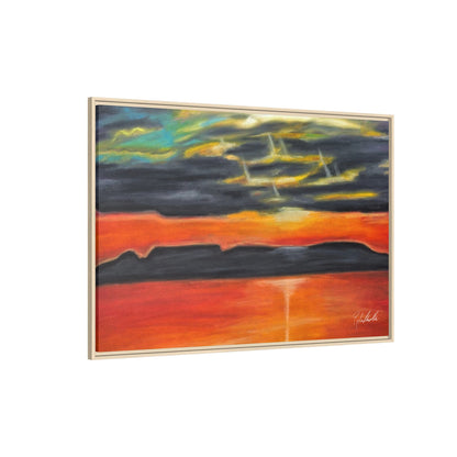 Sleeping Giant at Sunset Framed Wall Art