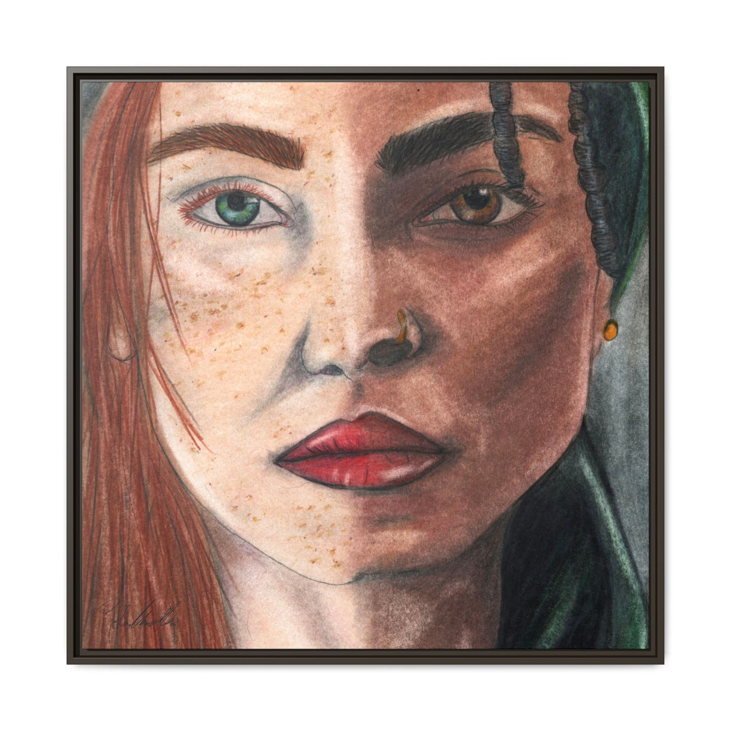 Beyond Race Woman Framed Wall Art