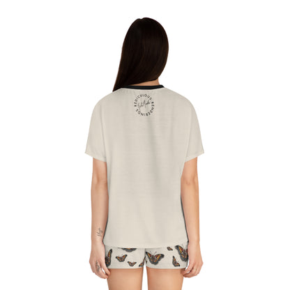Butterfly Dream Women's Short Pajama Set – Vintage Monarch Print