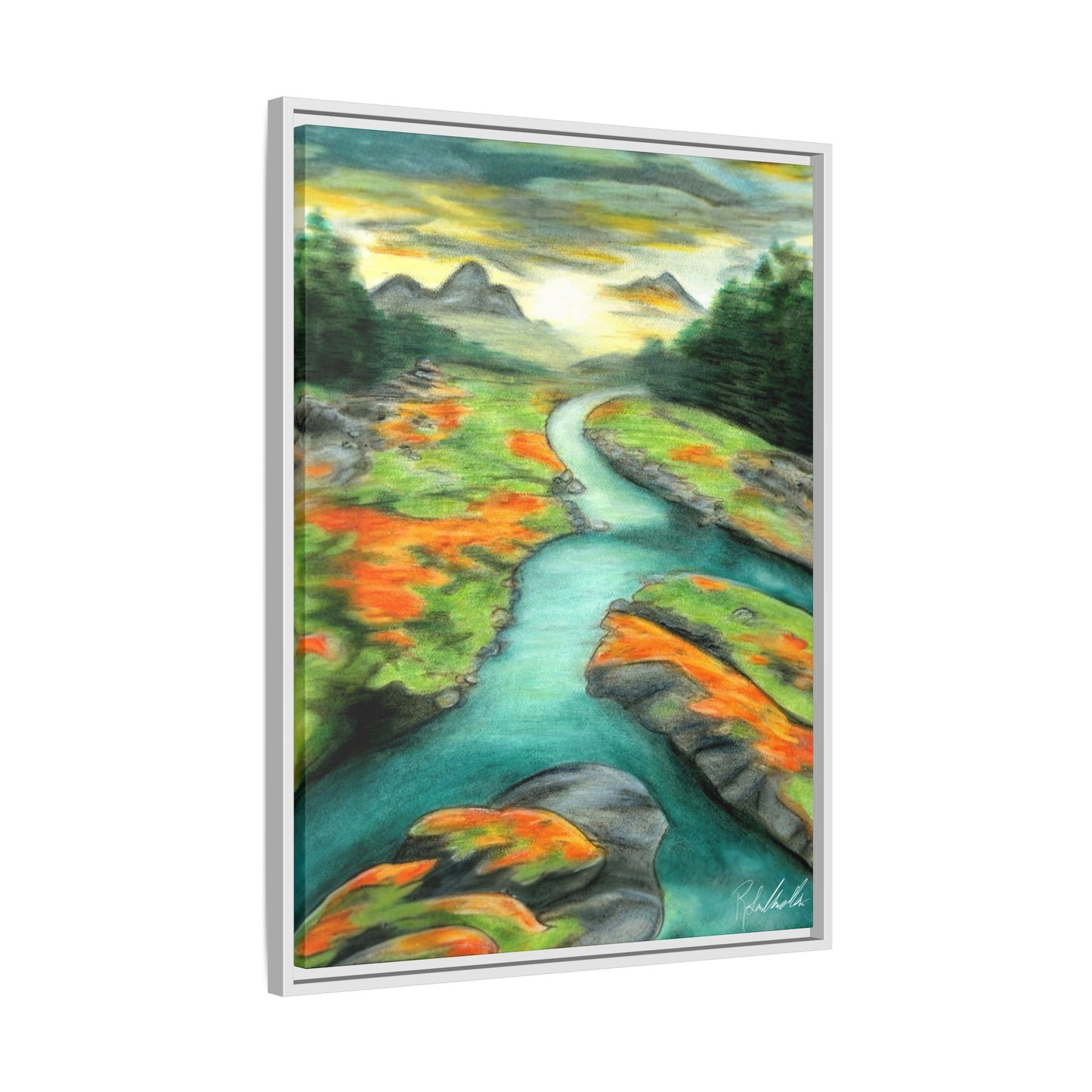 Mountain Stream Framed Wall Art