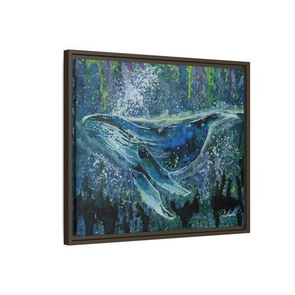 Watercolor Whale Framed Wall Art