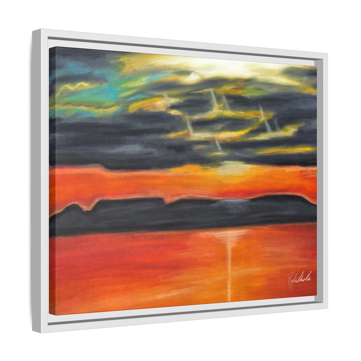 Sleeping Giant at Sunset Framed Wall Art