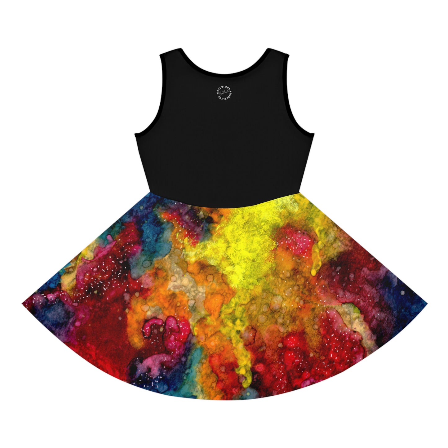 Sunset Clouds Galaxy Girls' Sleeveless Sundress (AOP)