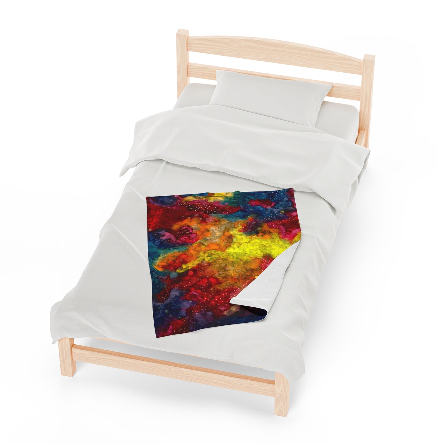 Sunset Clouds Galaxy Velveteen Plush Blanket