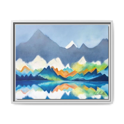 Blue and Gray Smokey Mountains Framed Wall Art