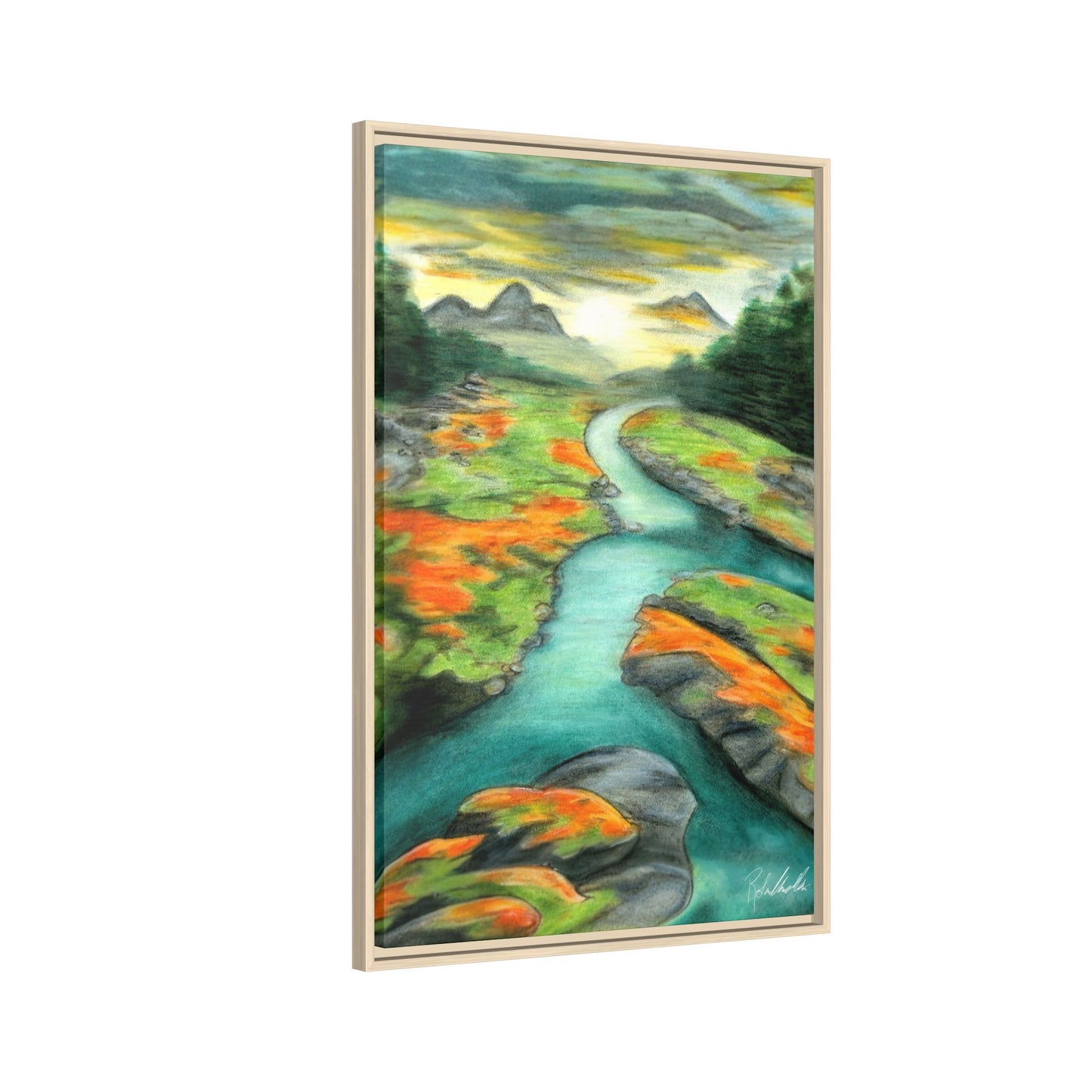 Mountain Stream Framed Wall Art
