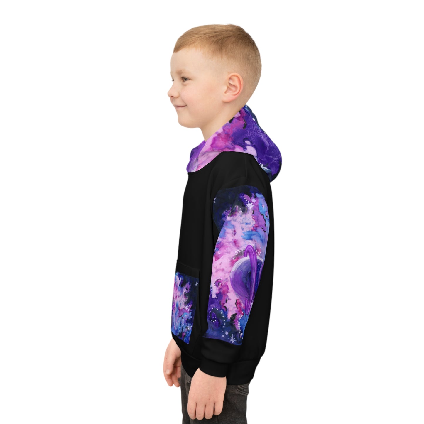 Purple Galaxy Children's Hoodie (AOP)