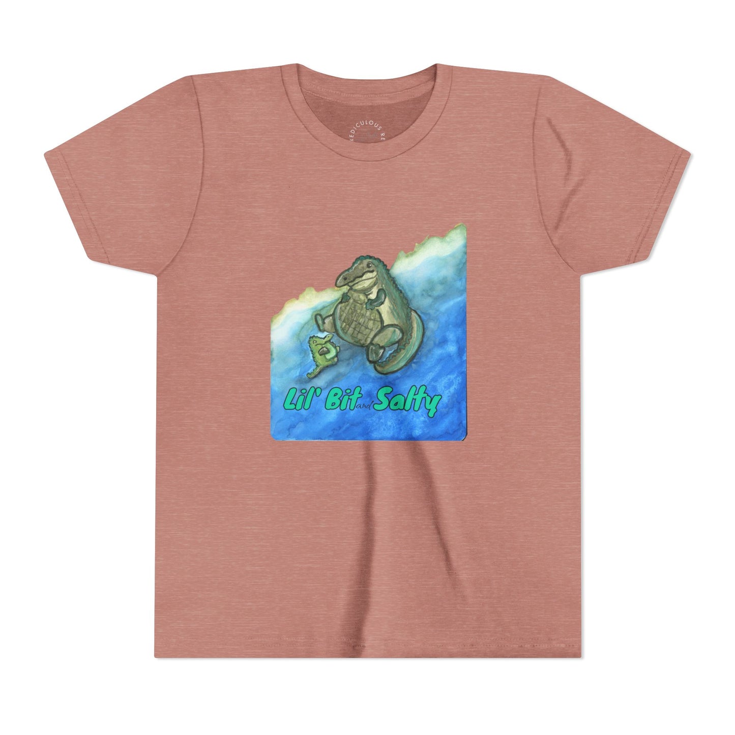 Youth Tee — "Lil' Bit Salty" Gator Graphic Shirt