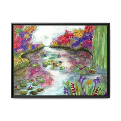 Floral Summer Pond Framed Wall Art