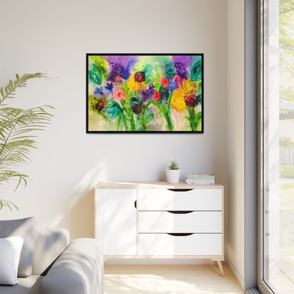 Abstract Flowers Framed Wall Art