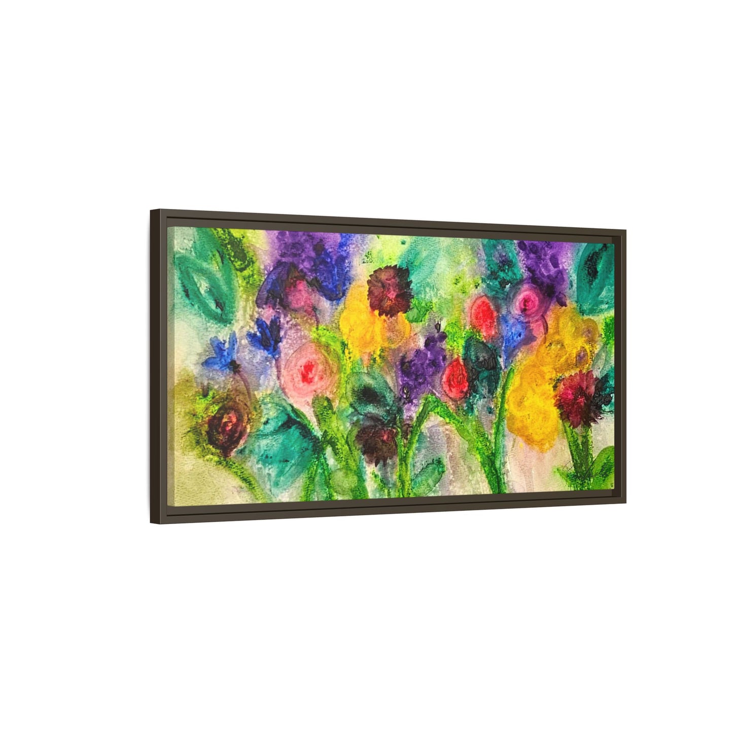 Abstract Flowers Framed Wall Art