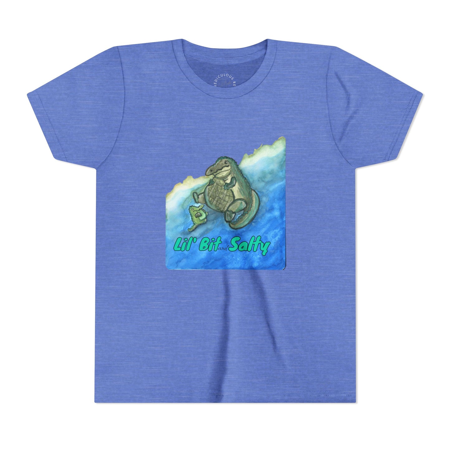 Youth Tee — "Lil' Bit Salty" Gator Graphic Shirt