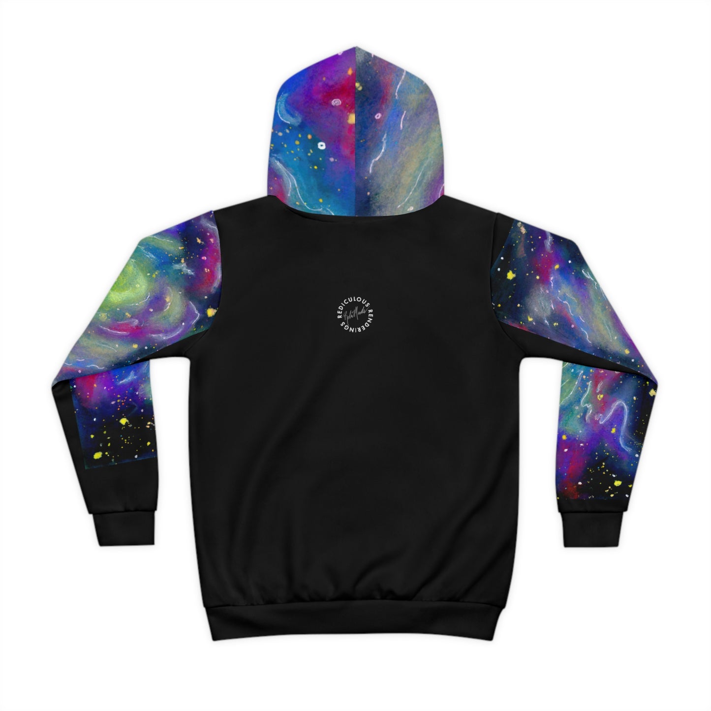 Rainbow Vortex Galaxy Children's Hoodie (AOP)