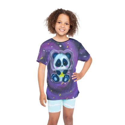 Kids Panda Galaxy Jersey — Cute Star-Holding Panda All-Over Print
