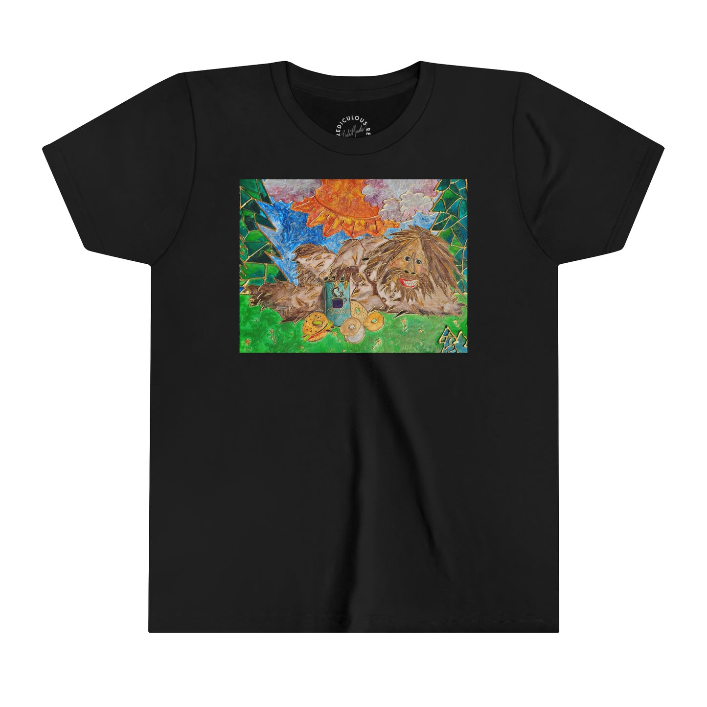 Sasquatch with background Kids T-Shirt