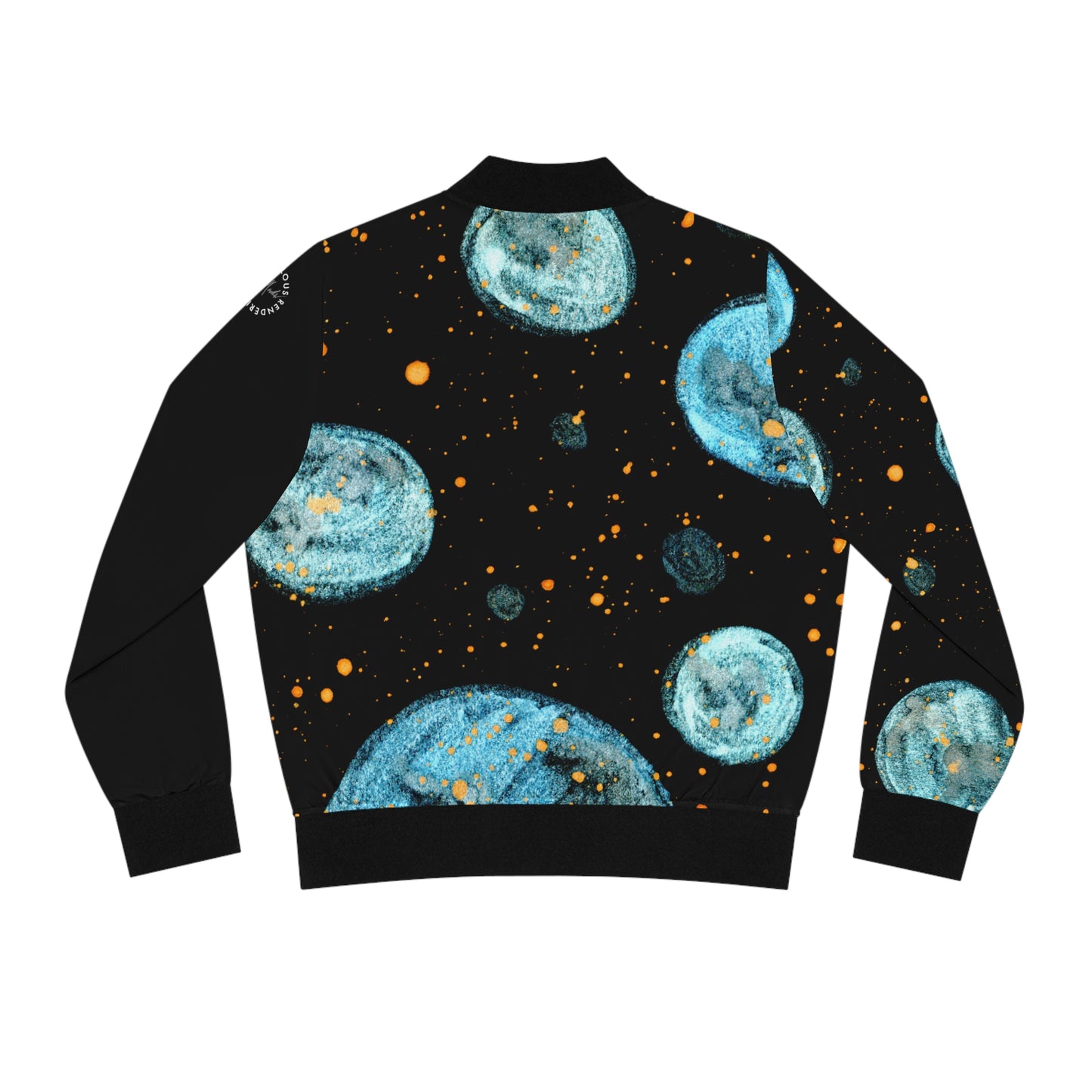 Little Blue Planets Galaxy Women's Bomber Jacket (AOP)