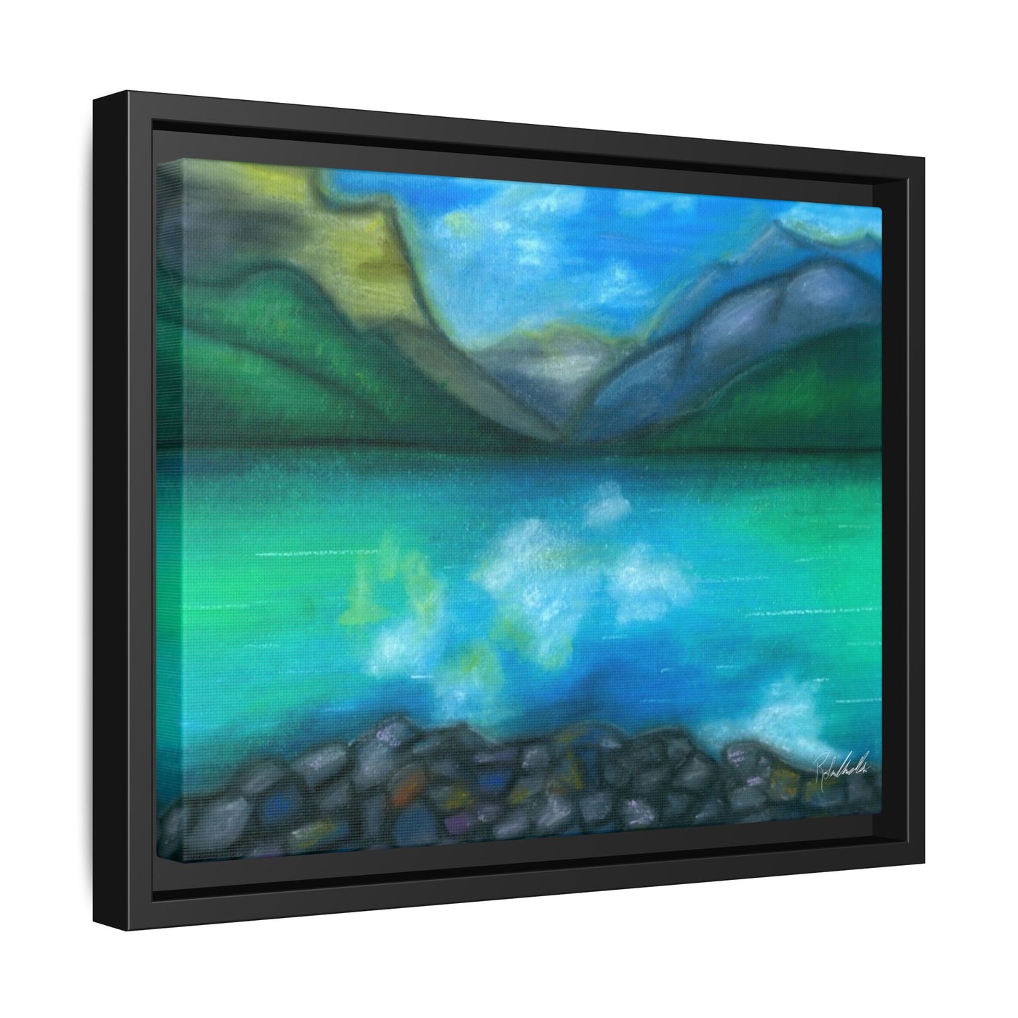 Mountain Lake Framed Wall Art