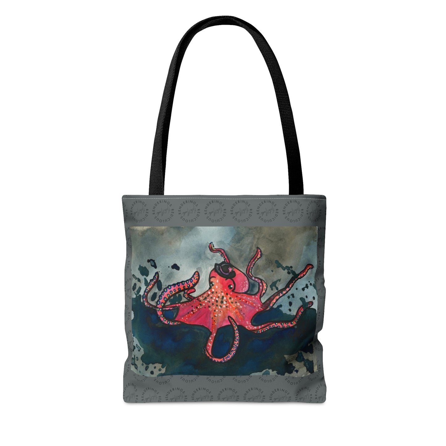 Red Octopus Tote