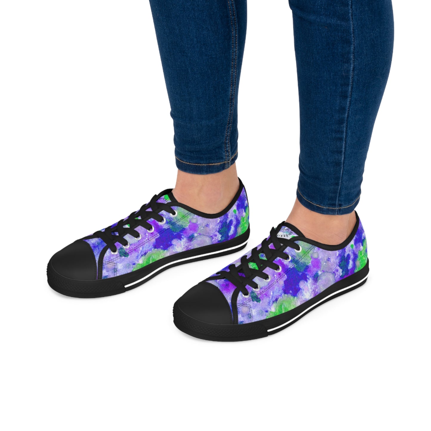 Purple Dot Unisex Classic Low Top Sneakers