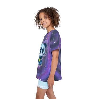 Kids Panda Galaxy Jersey — Cute Star-Holding Panda All-Over Print