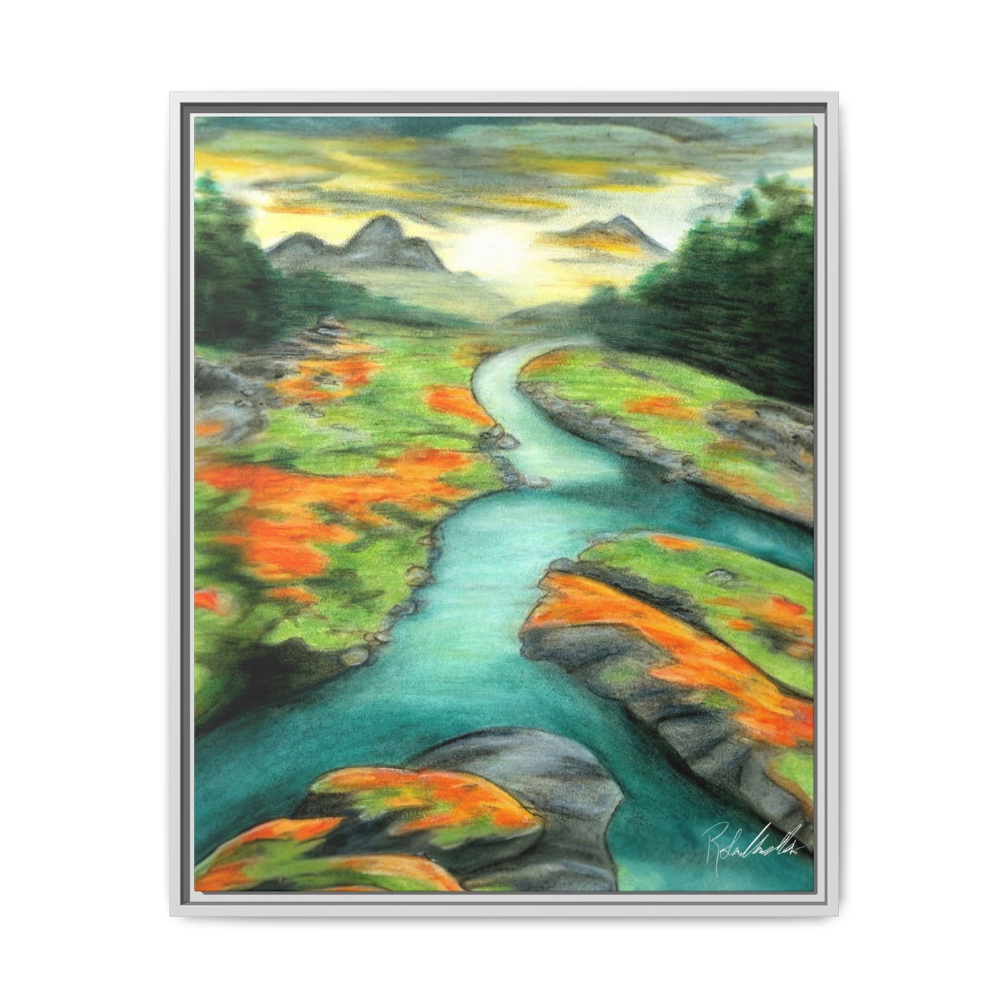 Mountain Stream Framed Wall Art