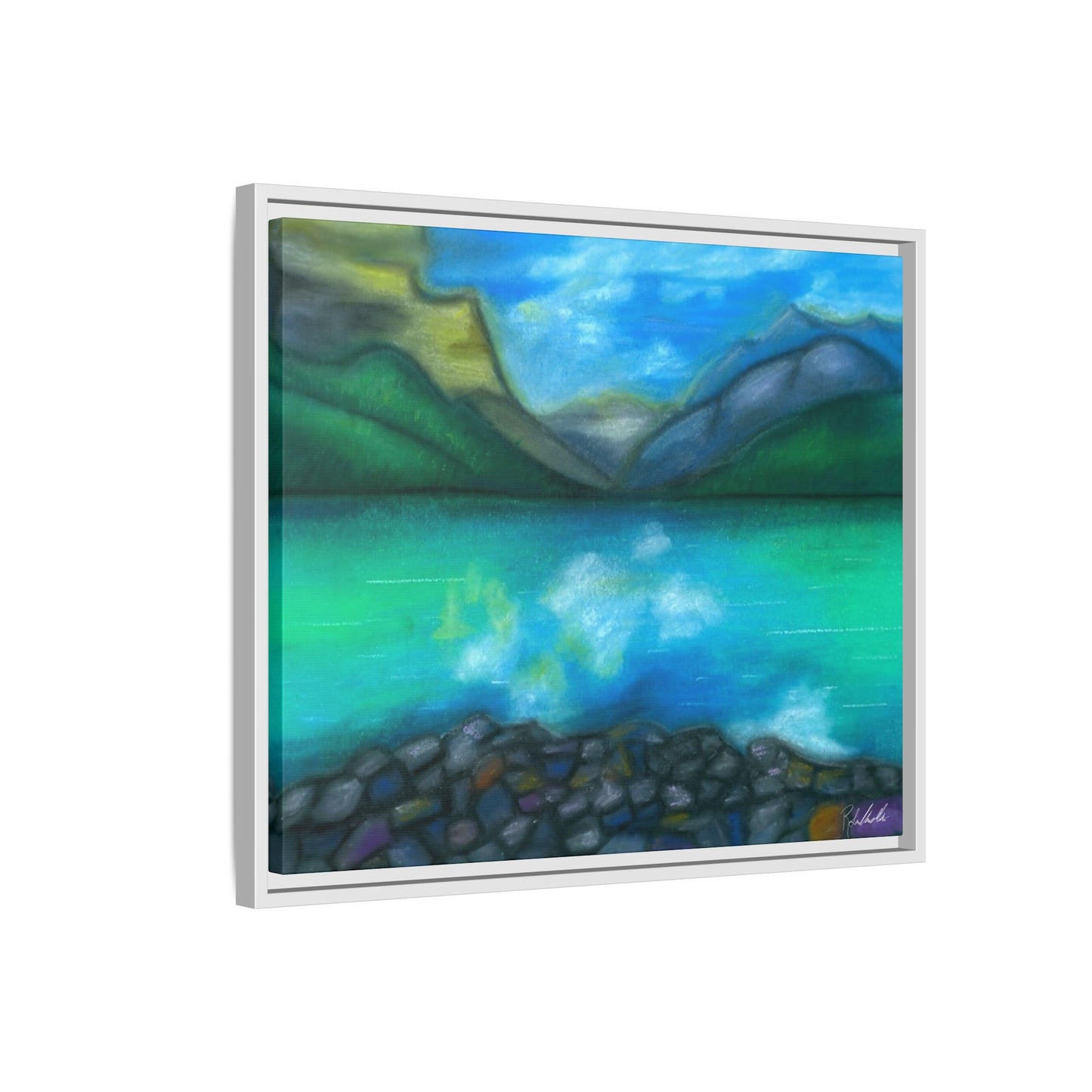 Mountain Lake Framed Wall Art