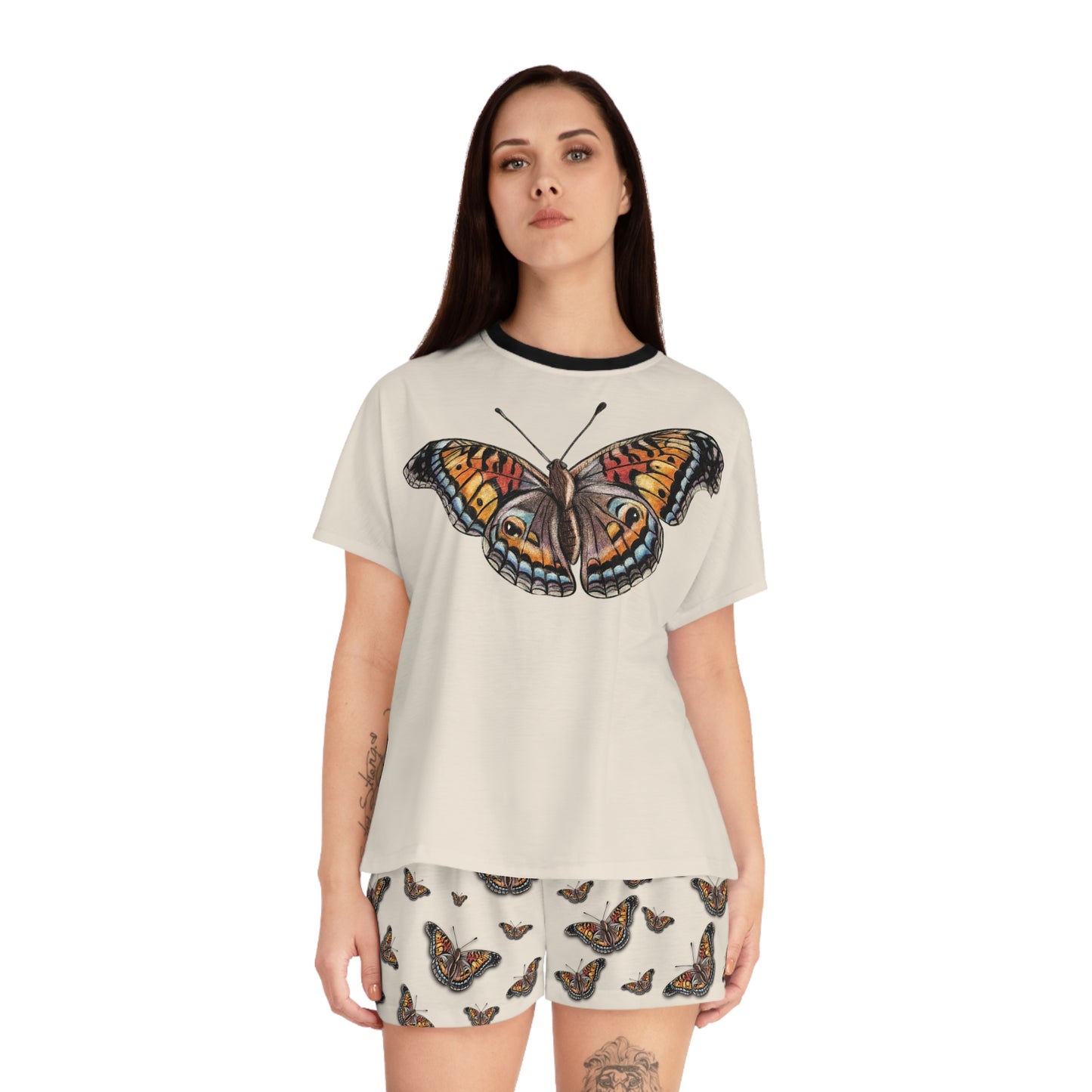 Butterfly Dream Women's Short Pajama Set – Vintage Monarch Print