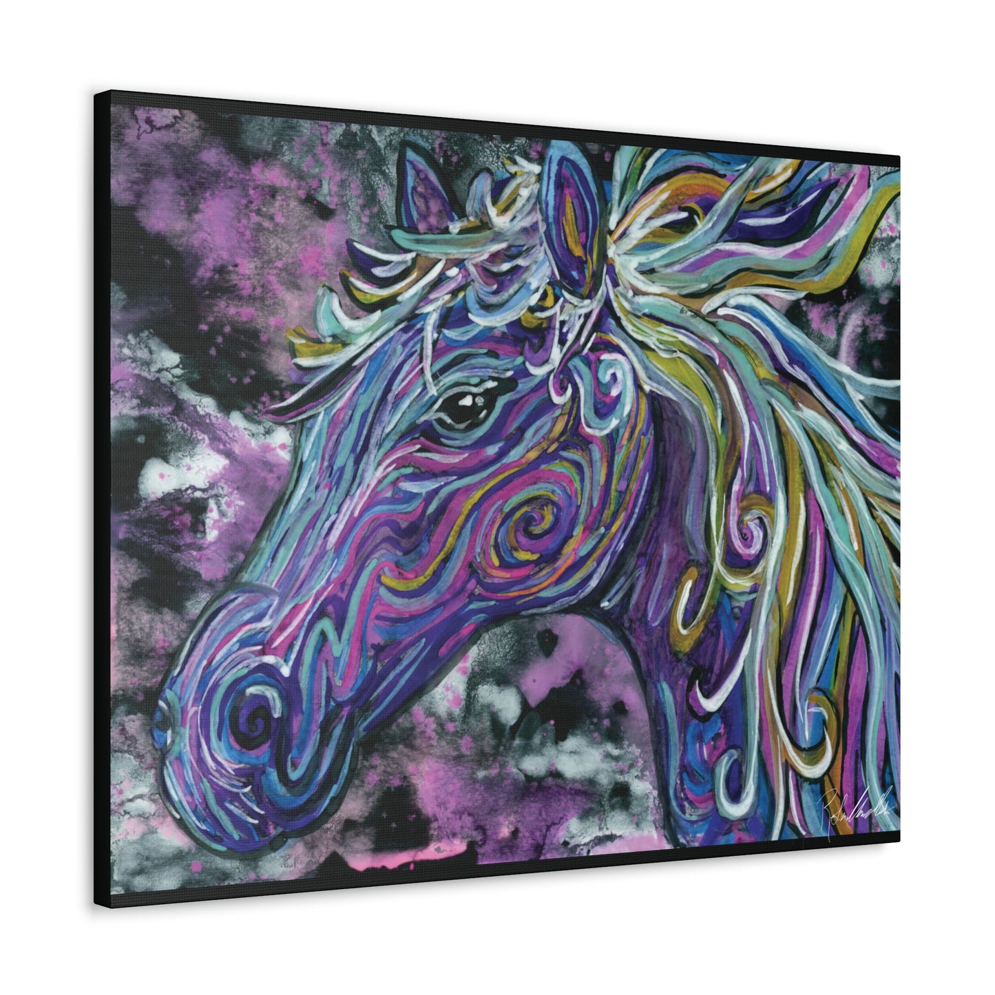 Watercolor Horse Canvas Gallery Wrap