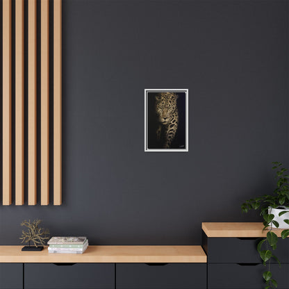 Leopard at Night Framed Wall Art