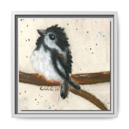 Black Finch Bird Framed Wall Art