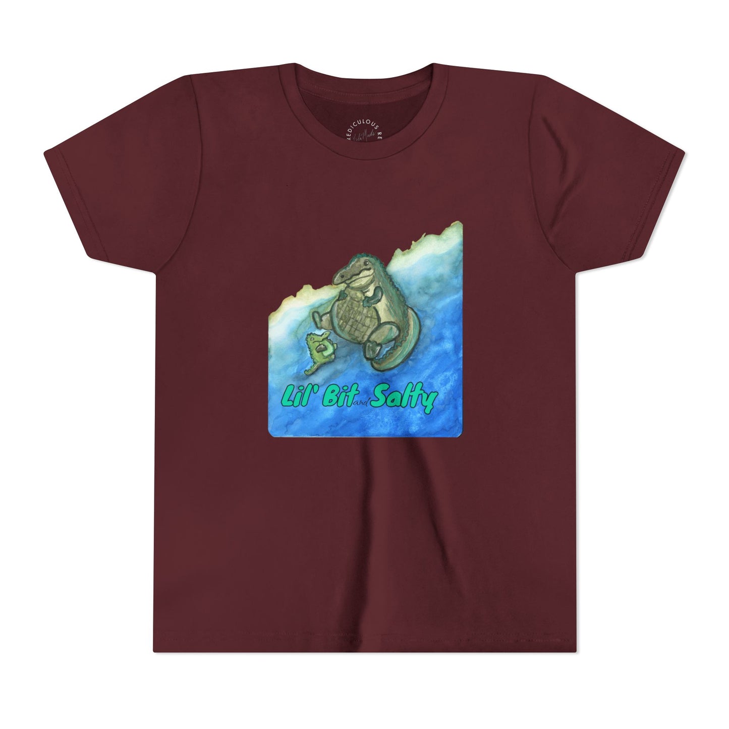 Youth Tee — "Lil' Bit Salty" Gator Graphic Shirt