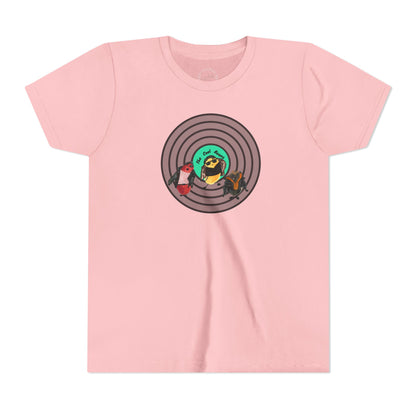 Youth Tee — Cute Cool Beans Retro Vinyl Graphic