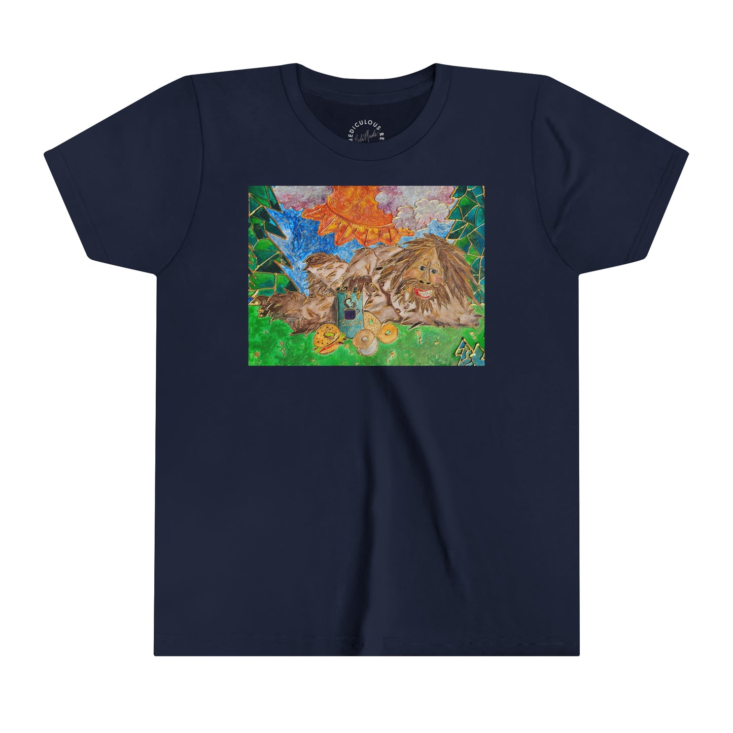 Sasquatch with background Kids T-Shirt