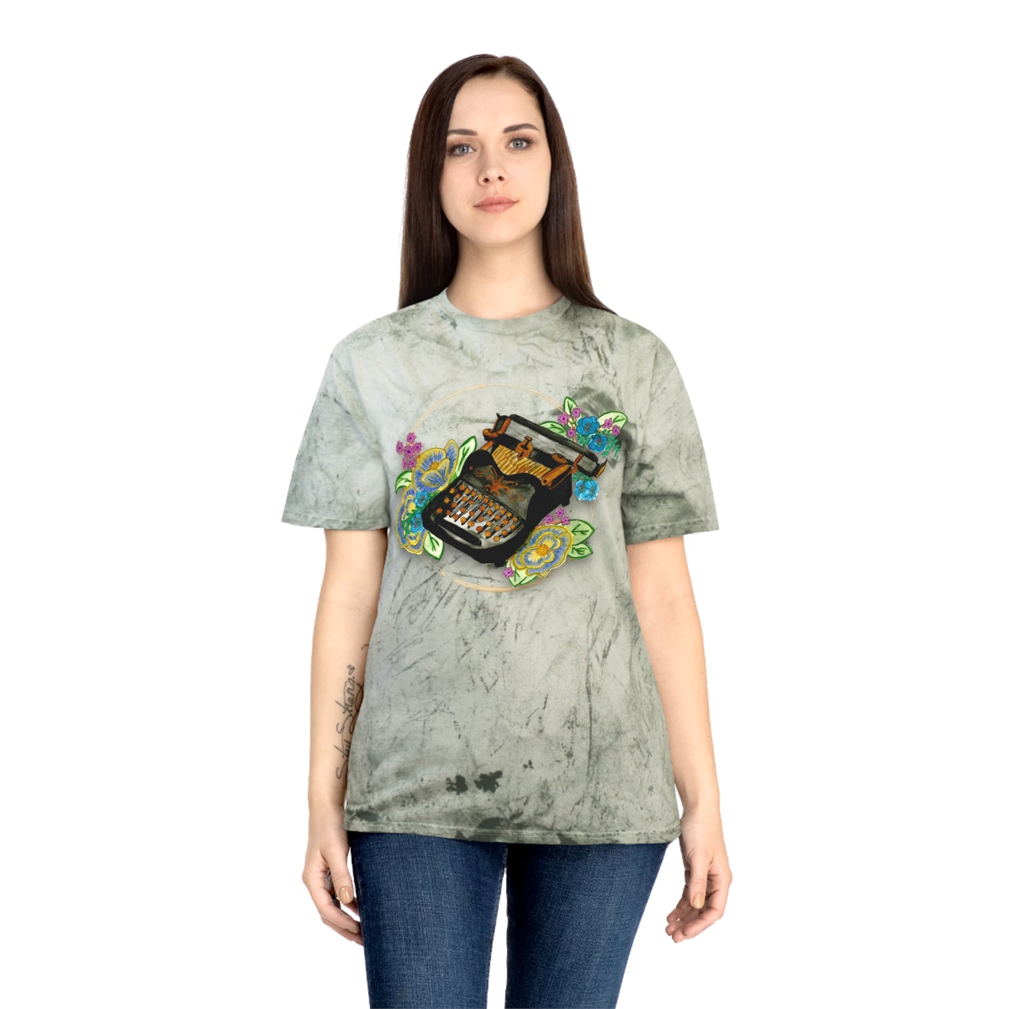 Vintage Typewriter Unisex Color Blast T-Shirt