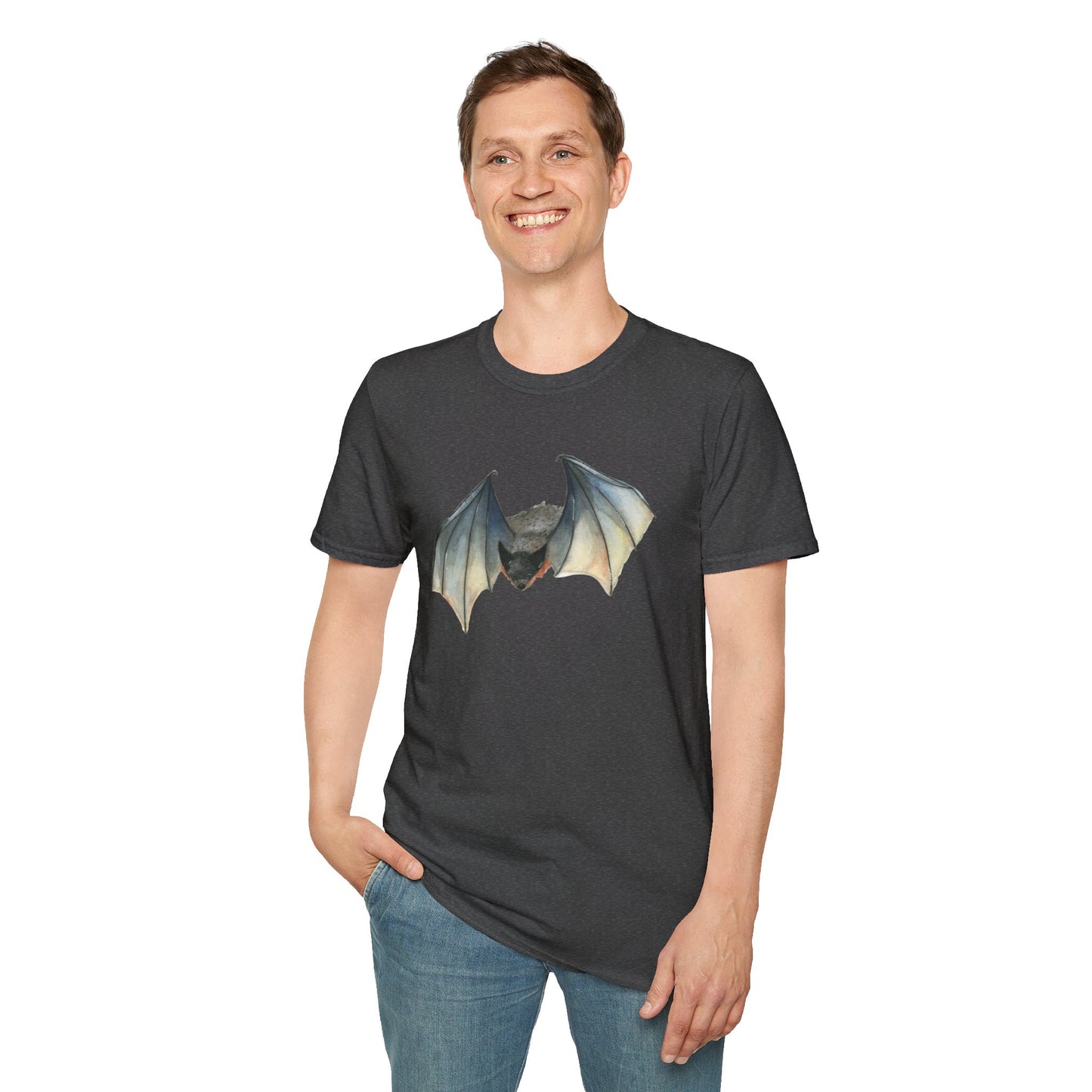 Flying Bat Unisex Softstyle T-Shirt