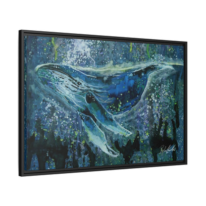 Watercolor Whale Framed Wall Art