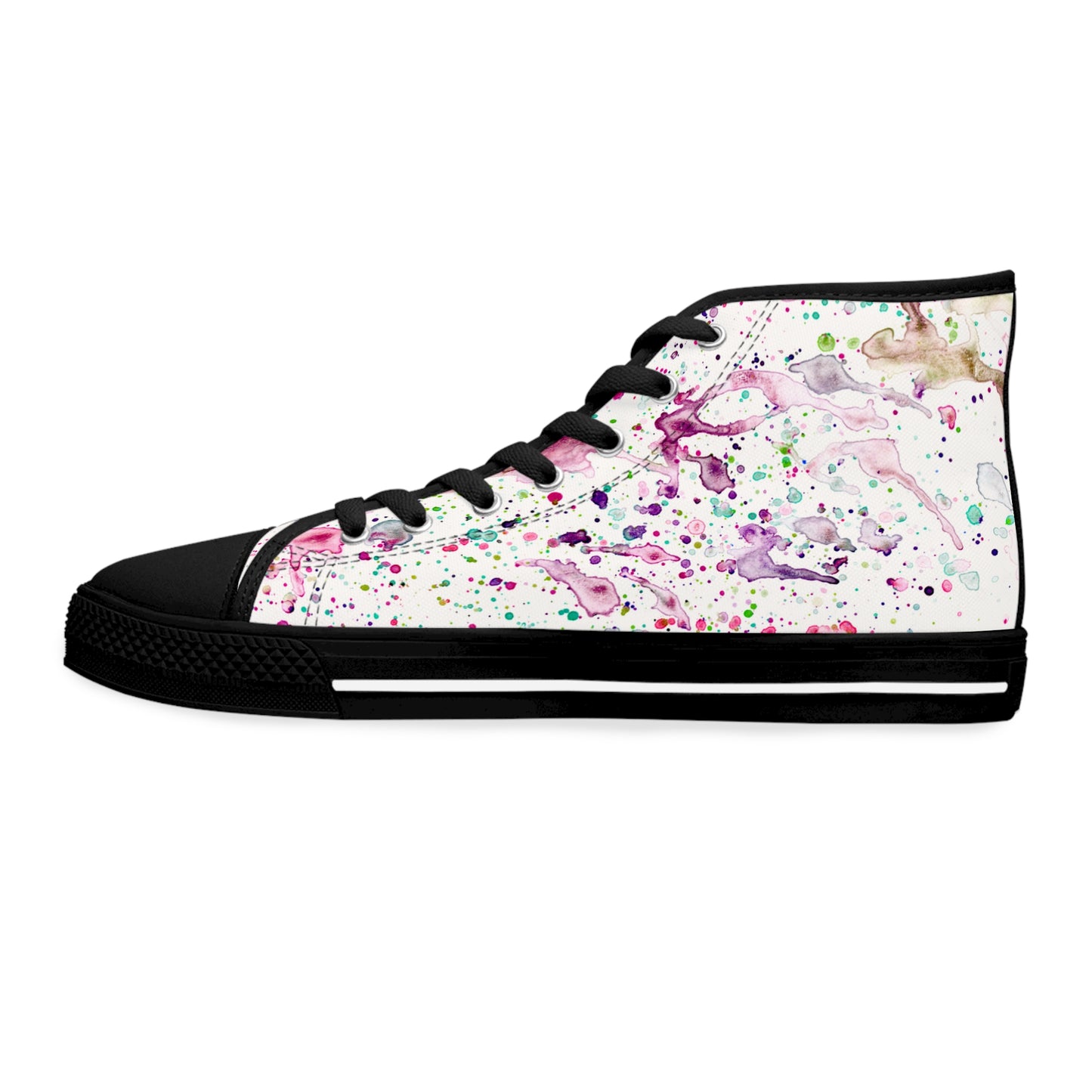 White Splashes Unisex Classic High Top Sneakers