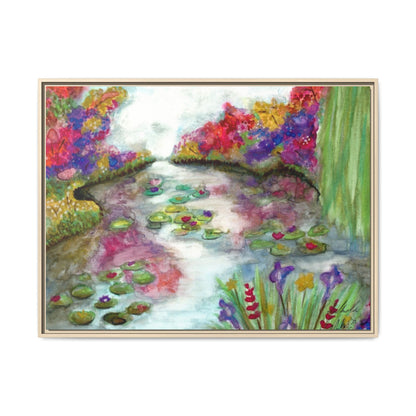 Floral Summer Pond Framed Wall Art