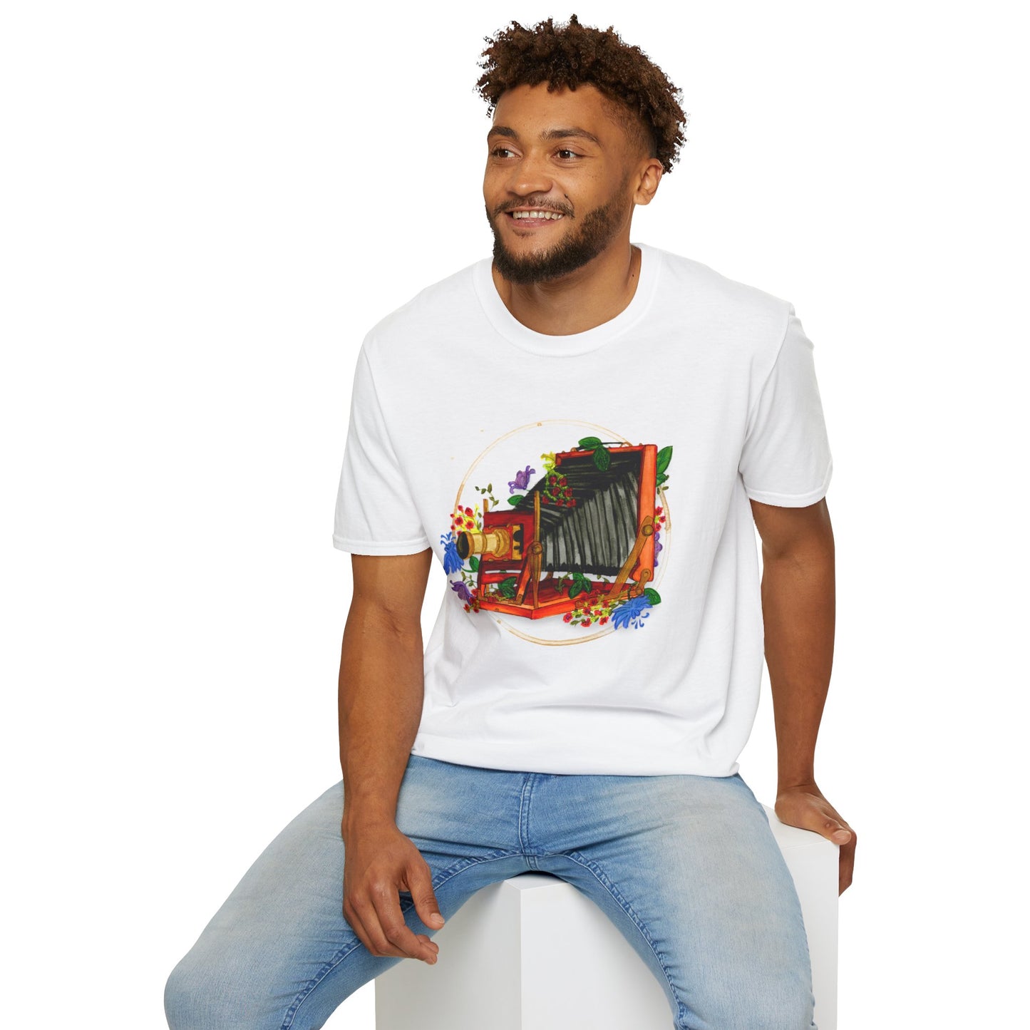 Vintage Camera Unisex Softstyle T-Shirt