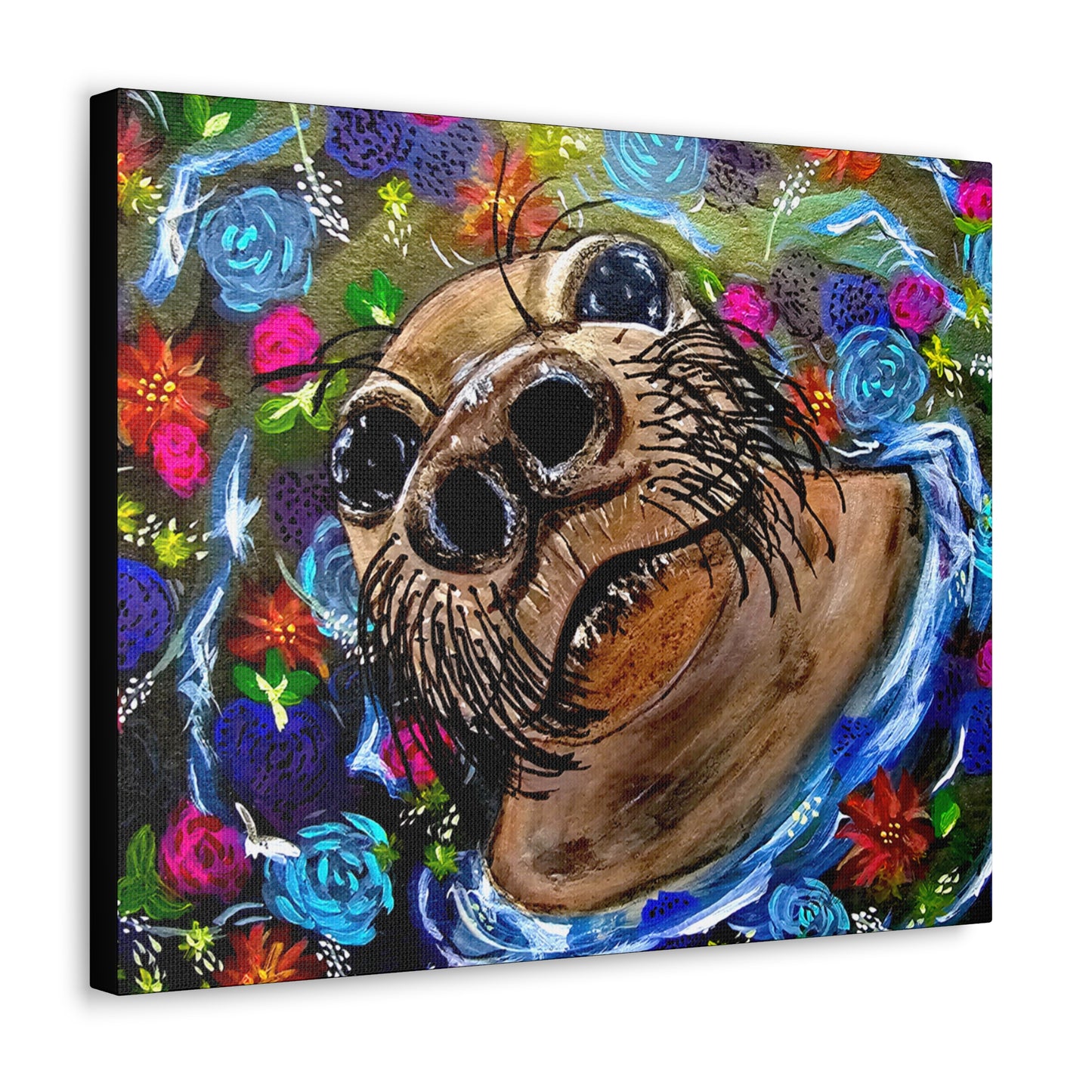 Flower Seal Canvas Gallery Wraps