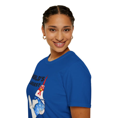 World's Largest Chicken T-Shirt — Funny Patriotic Rooster Tee