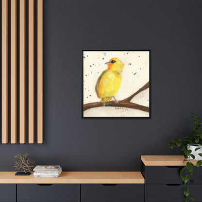 Yellow Canary Bird Framed Wall Art
