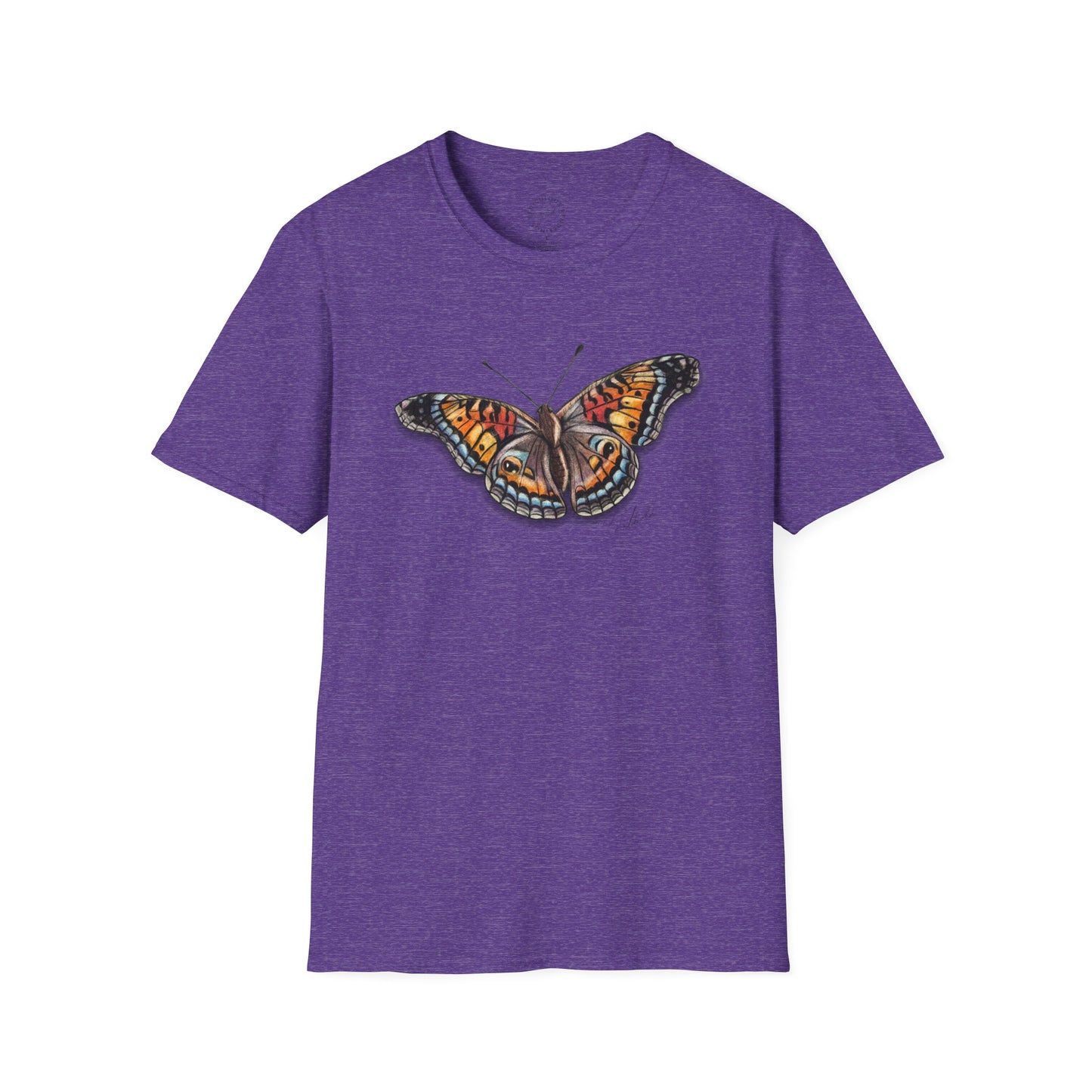 Butterfly Unisex Softstyle Print T-Shirt