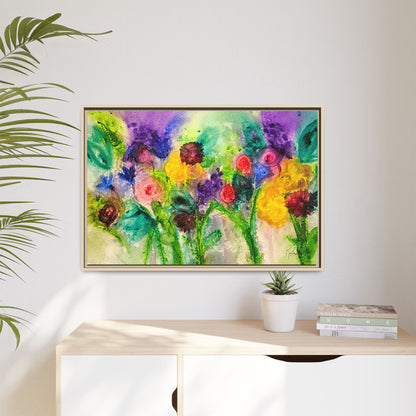 Abstract Flowers Framed Wall Art