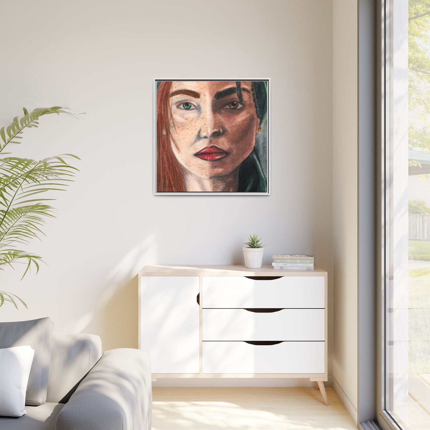 Beyond Race Woman Framed Wall Art