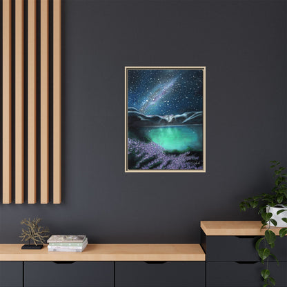 Night Sky over Spring Lake Framed Wall Art