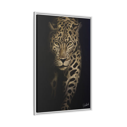Leopard at Night Framed Wall Art