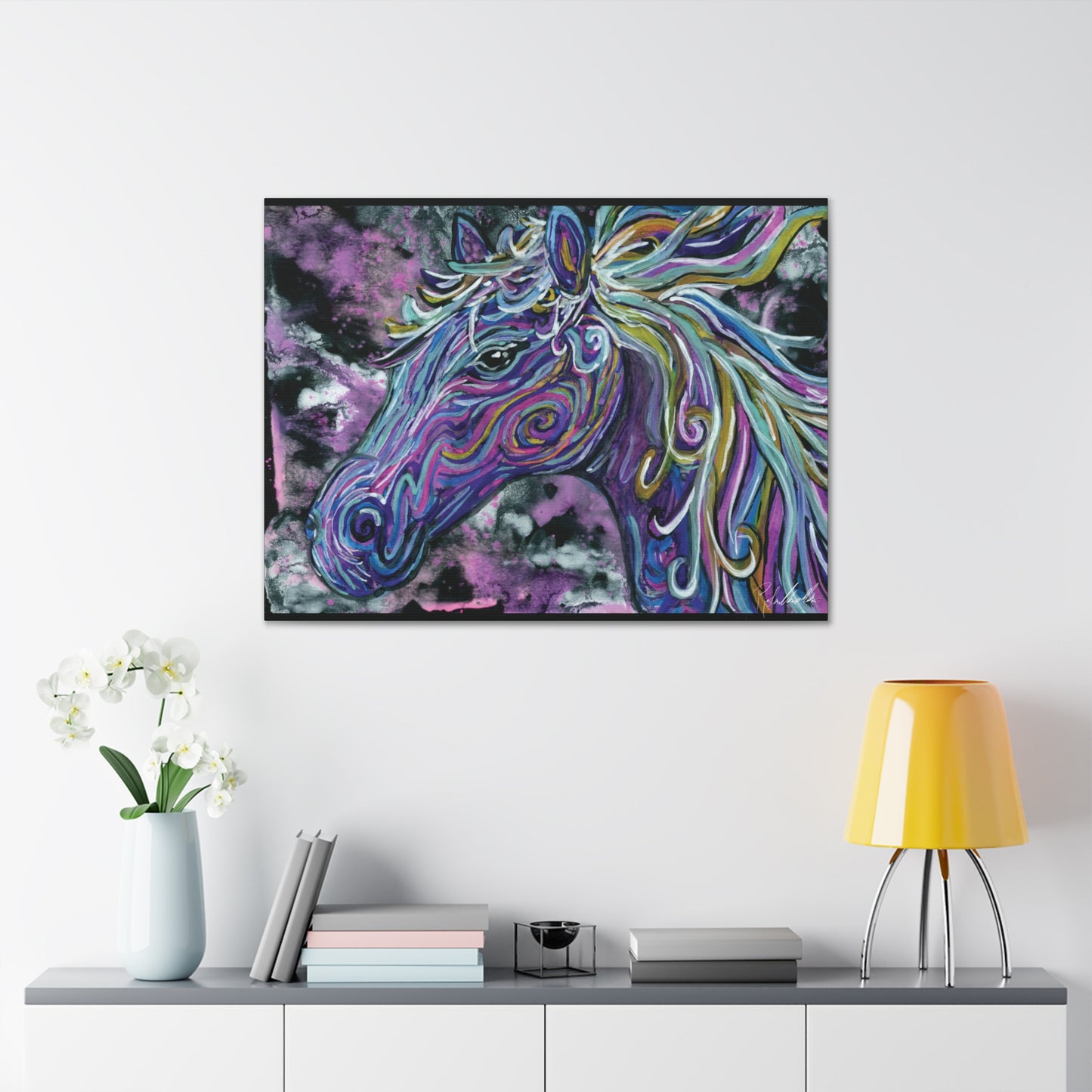 Watercolor Horse Canvas Gallery Wrap