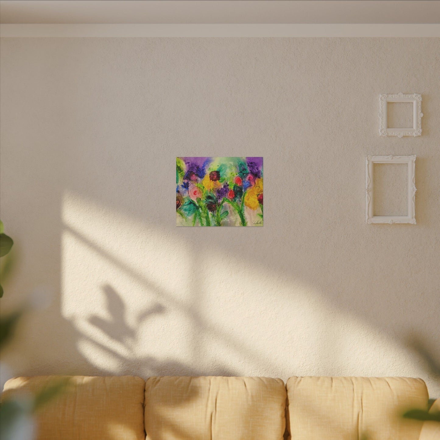 Abstract Flowers Canvas Gallery Wrap
