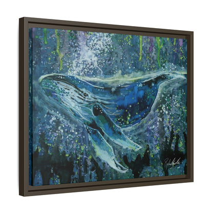 Watercolor Whale Framed Wall Art